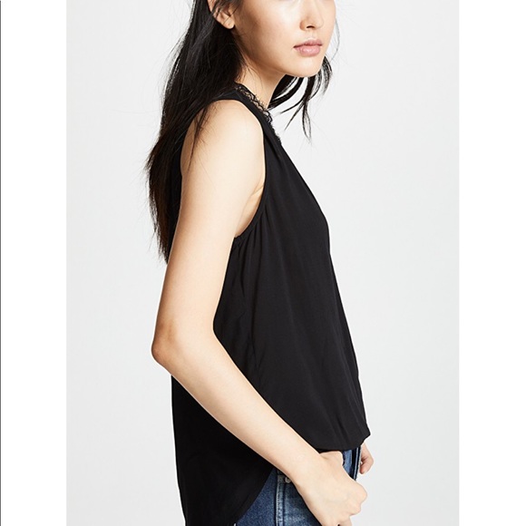 Velvet By Graham&Spencer Belia Lace Trimmed Blouse - Picture 3 of 4